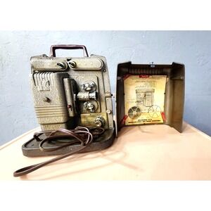 VINTAGE KEYSTONE 8MM FILM‎ PROJECTOR MODEL K-100 POWERS ON SEEMS TO WORK AS IS